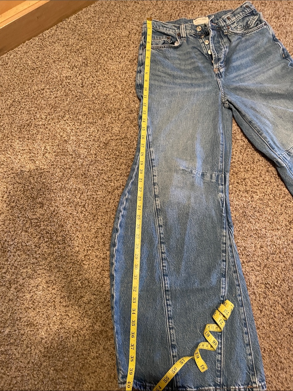 We the Free People 
Eden Slouchy Wide Leg Jeans size 26 - Picture 7 of 7